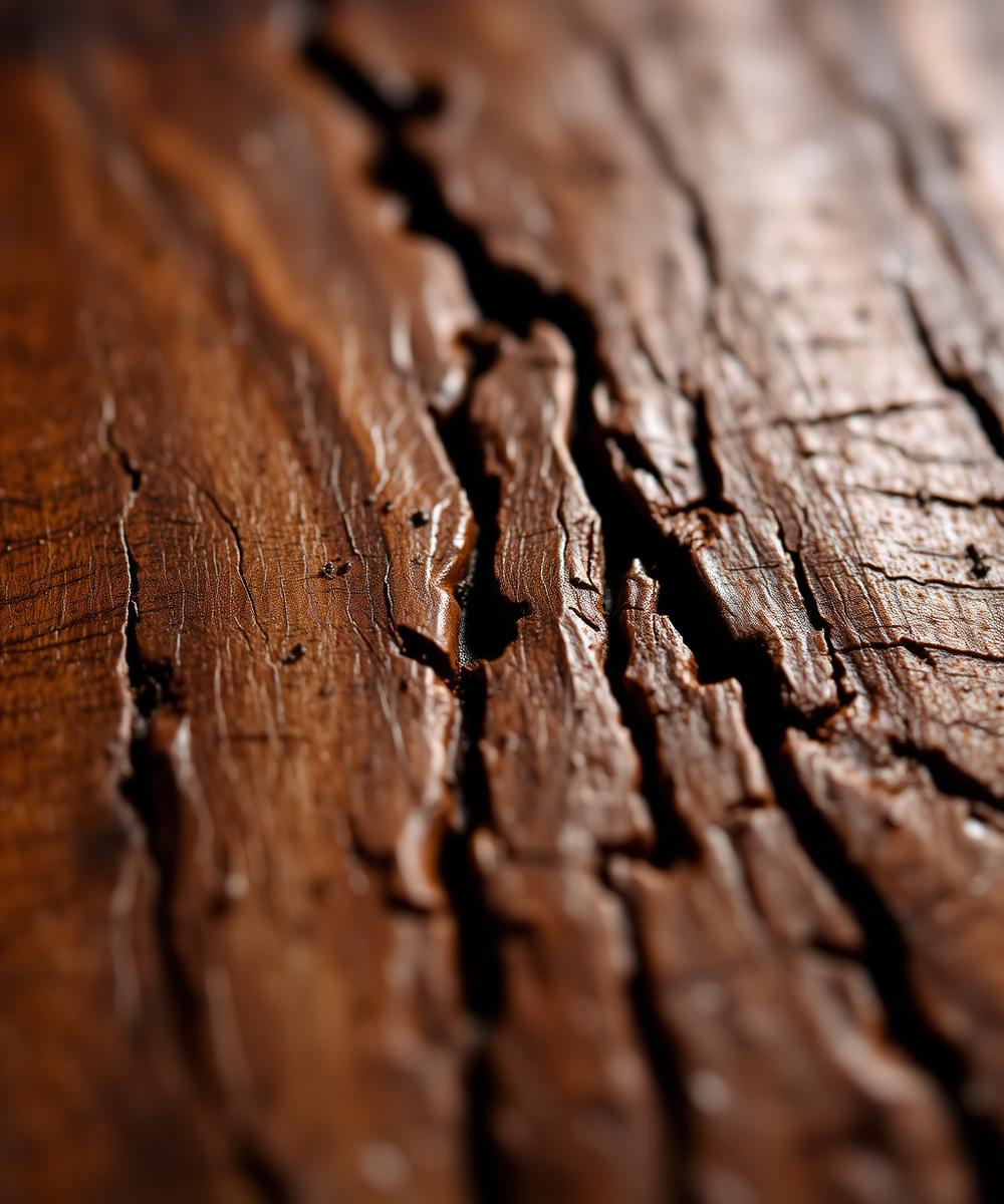 Black Walnut close-up — Grain lit by afternoon window — no filter, just tung oil.